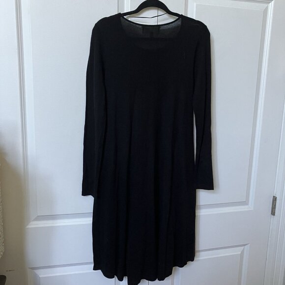 Philosophy Dress Womens M Black Long Sleeve Knit Sweater Lagenlook Artsy Boho - Picture 8 of 10